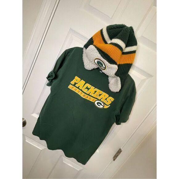 Green Bay Packers bundle lot T-shirt and hat mens medium - Picture 1 of 12